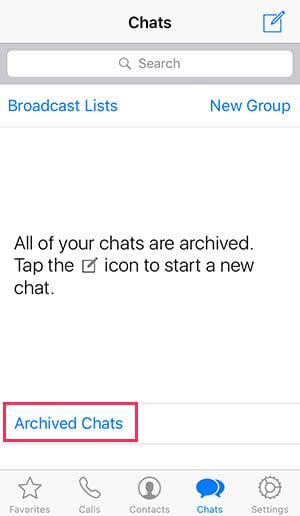 WhatsApp chats disaapeared: All chats archived