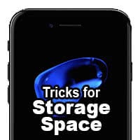 Tricks for getting along with the available iPhone storage space