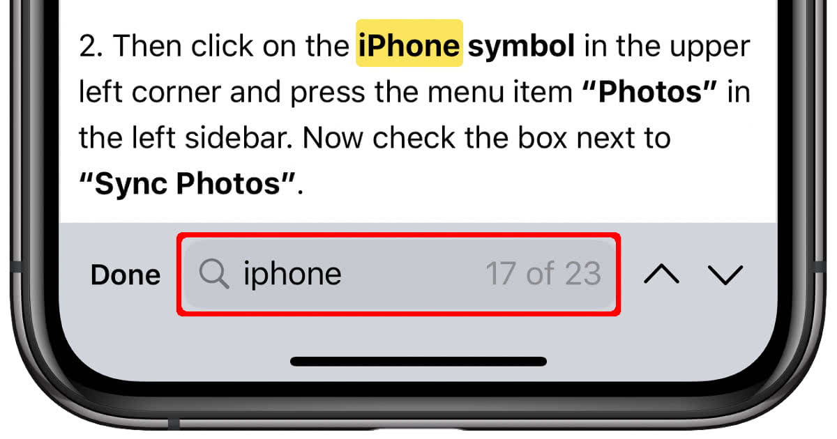 How To Control F On iPhone (CTRL+F) – Use "Find On Page"