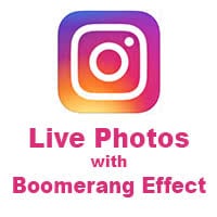 Instagram posting Live Photos with boomerang effect
