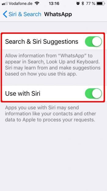 WhatsApp: Send messages with Siri