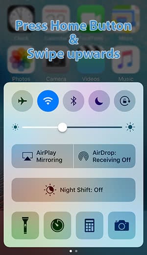 Press Home Button and then swipe upwards to open the Control Center and remove app names