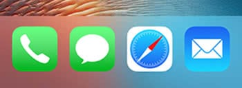 Icons in dock without app names