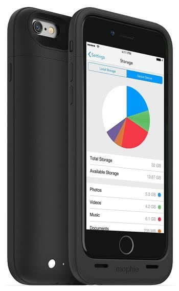 Expand iPhone storage space and win extra battery with an iPhone case