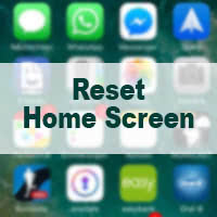 Reset iPhone Home Screen