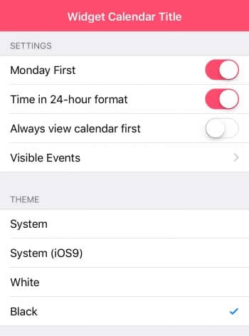 Customize Widget Calendar for displaying on Lock Screen