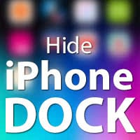 Hide iPhone dock