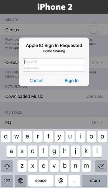 Share Music Between iPhones With Home Sharing