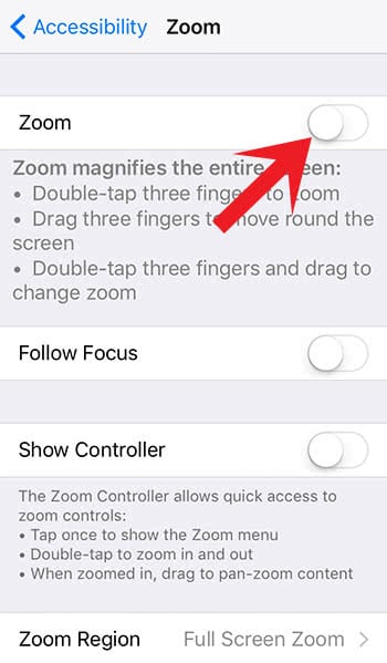 Use Zoom to make display more pleasant for eyes