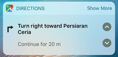 Get directions on Lock Screen with Google Maps