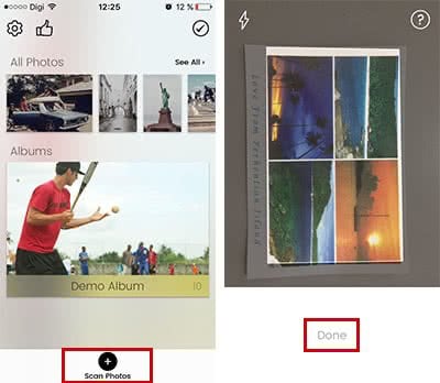 Scan photos with photo scanner app