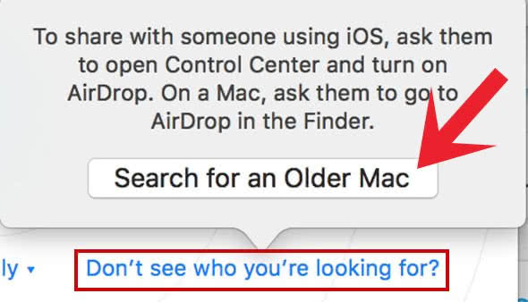 Search for an older Mac to connect your Mac with your iPhone