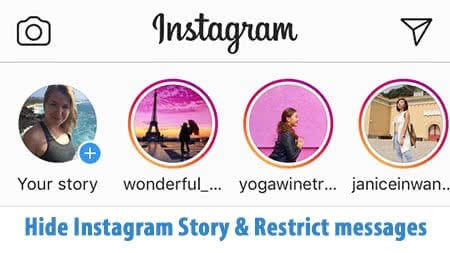 Hide Instagram Stories & Restrict Replies