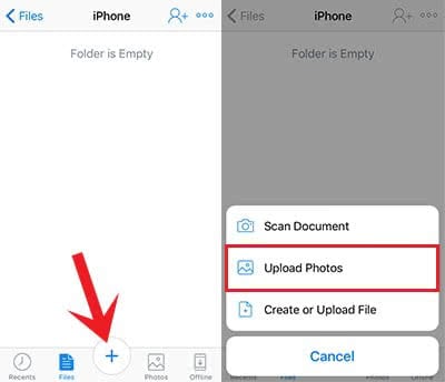 Add your iPhone photos to Dropbox
