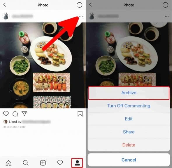 How To Archive Unarchive Instagram Posts On Iphone