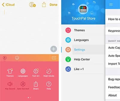 Free TouchPal app as an alternative keyboard for your iPhone