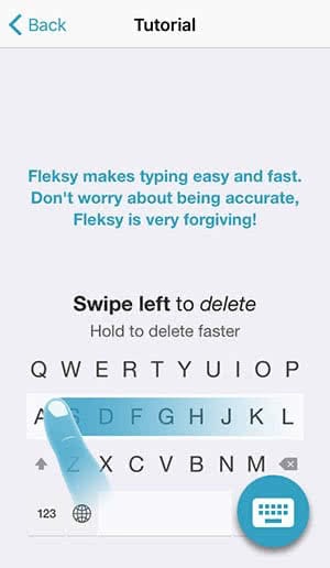Free Fleksy app as an alternative keyboard for your iPhone