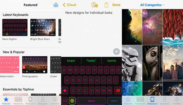 Free Themeboard app as an alternative keyboard for your iPhone