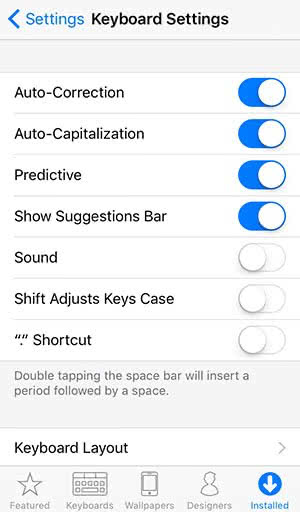 Free Themeboard app as an alternative keyboard for your iPhone