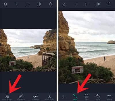 Use the Object Removal tool to remove the unwanted object from your photo