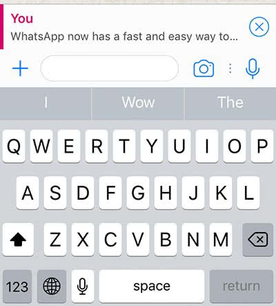 Directly reply to a quoted message in WhatsApp