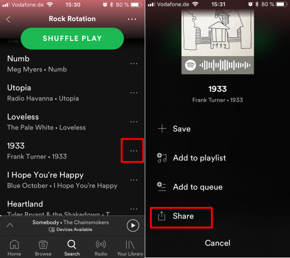 spotify playlist export share on facebook