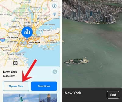 Take a virtual Flyover Tour with Apple's Maps app