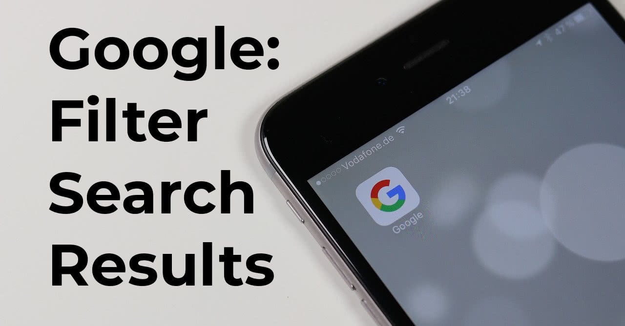 How To Filter Search Results In Google App