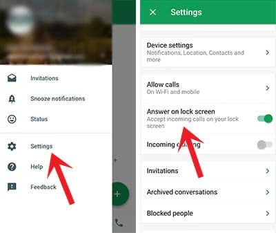 Activate Hangouts for Phone app on iPhones