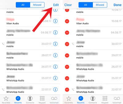 How To Delete The Entire Call History