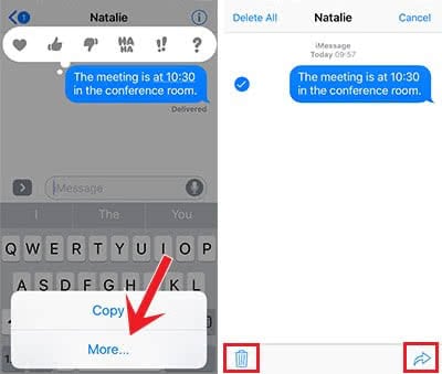 Forward iMessages easily