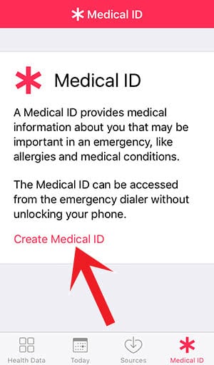 Create a Medical ID in the Health app of your iPhone for emergencies