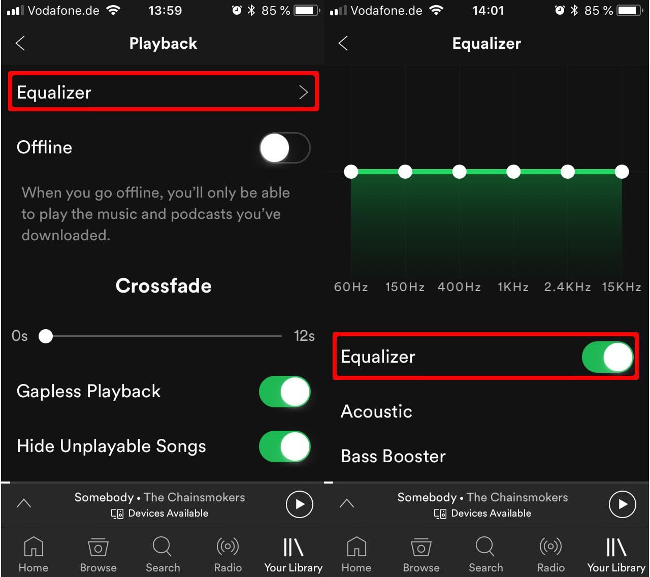 best spotify equalizer settings for rap