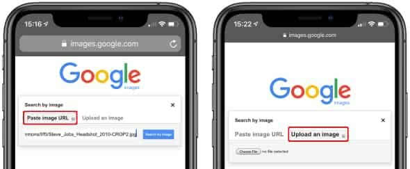 iphone reverse image search google