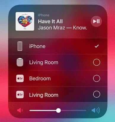 Stream iPhone music to AirPlay devices