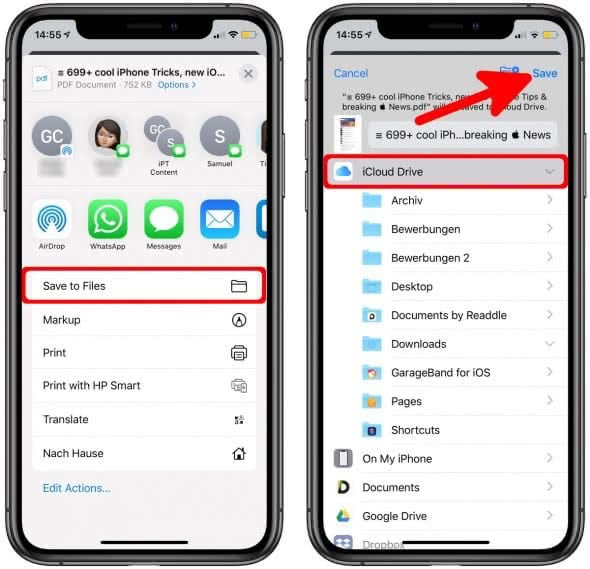 how to download pdf on iphone