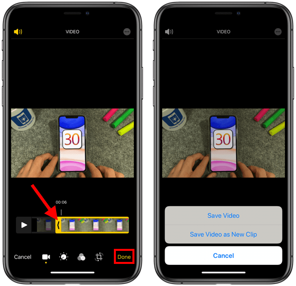Trim Video On iPhone