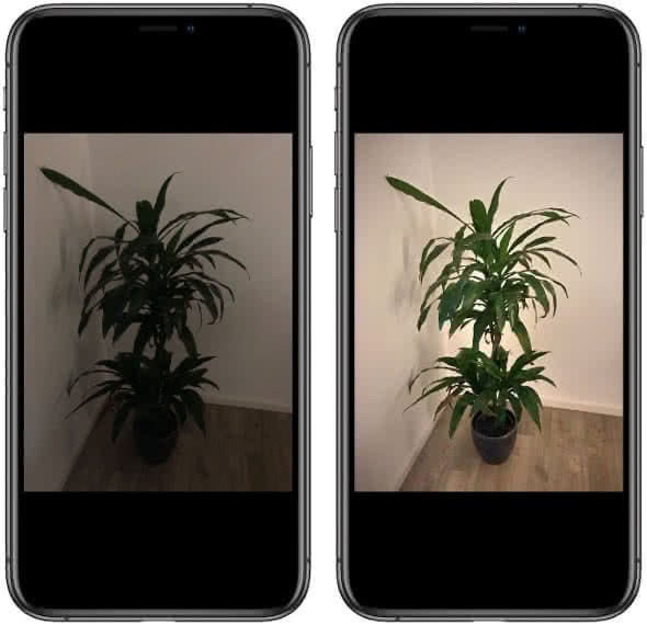 iPhone Camera app vs. NeuralCam app