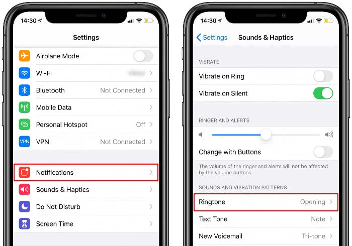 how to change ringtone iphone 15 pro max