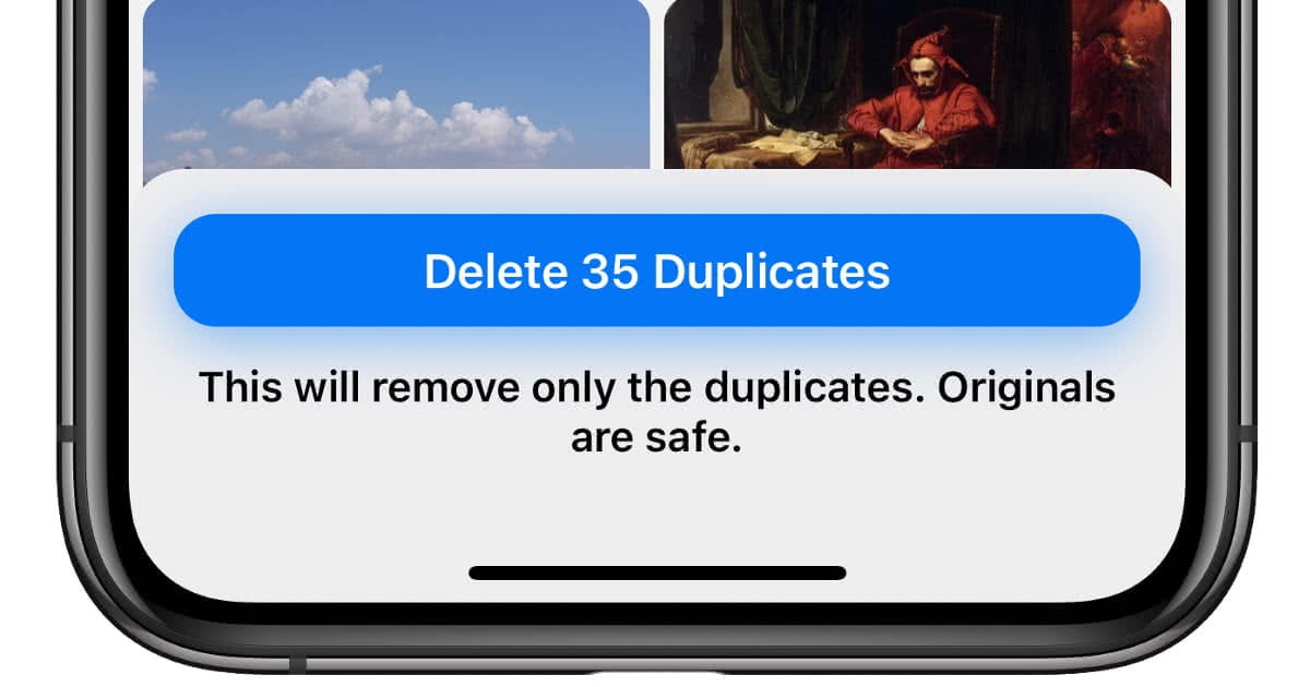 apple delete duplicate photos