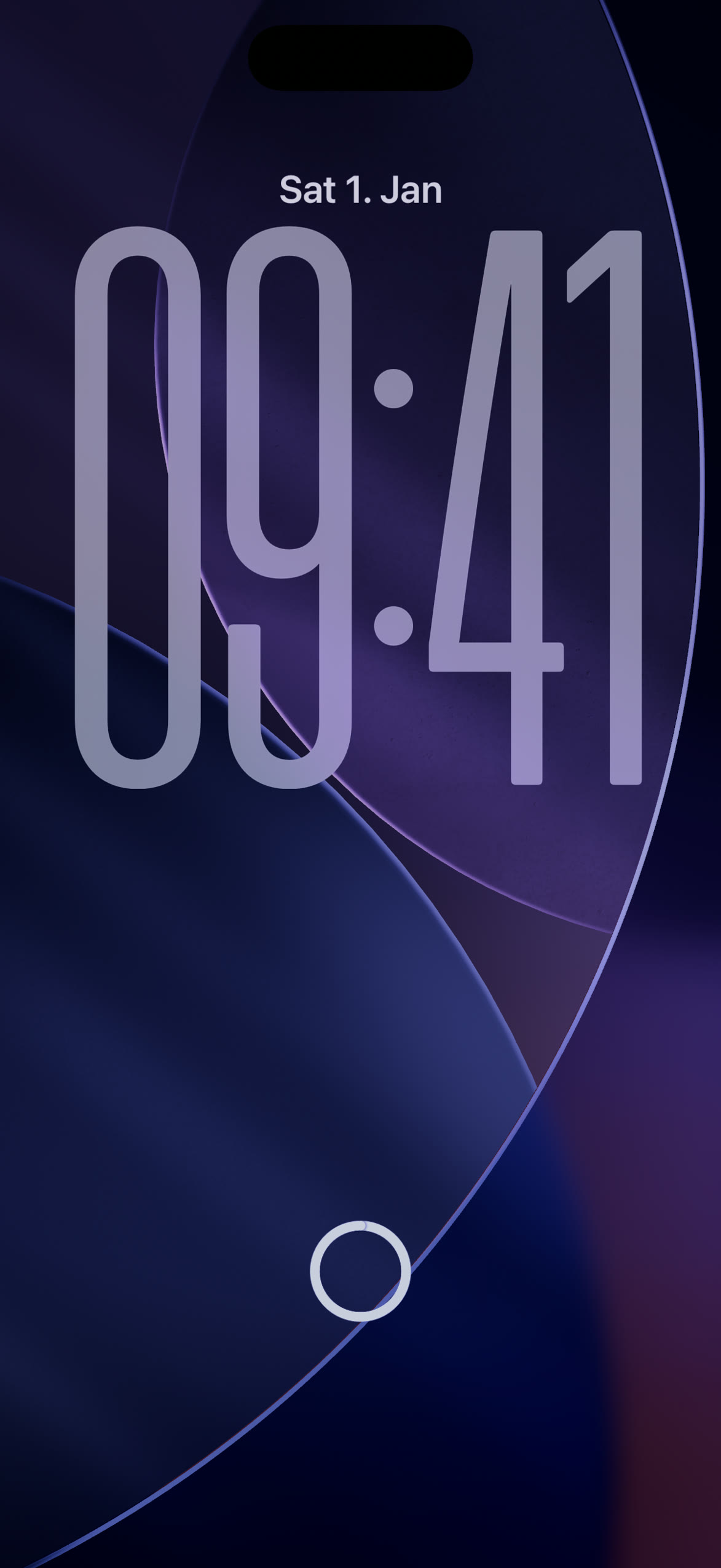 Customized iPhone Lock Screen with battery widget